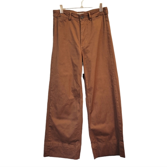Everlane Wide Leg Pants in Brown - Picture 1 of 8